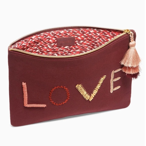 Embroidered Love Pouch - Picture 3 of 10